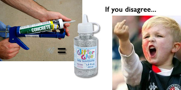 Cement Patch is Glitter Glue